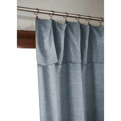 Rideau ajustable LYSANDRE + 8 anneaux pince EDEN