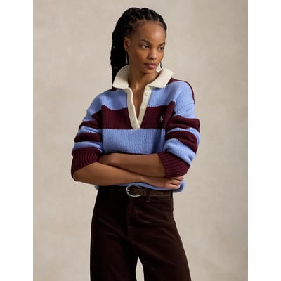 Pull col polo à rayures POLO RALPH LAUREN
