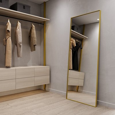 Зеркало настенное/напольное в тонкой раме ручной работы, XL SO'HOME