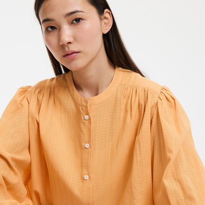 Blusa amplia, cuello redondo, manga larga LA REDOUTE COLLECTIONS