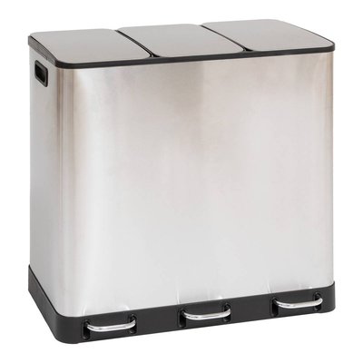 Poubelle tri sélectif 3x18L inox ARIANE 5FIVE SIMPLY SMART