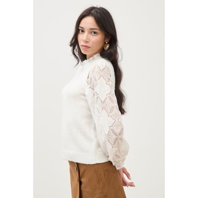 Pull droit col montant manches longues BONOBO