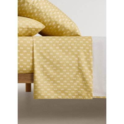 Drap plat enfant percale de coton petite fleur lit 90 cm MANGO HOME