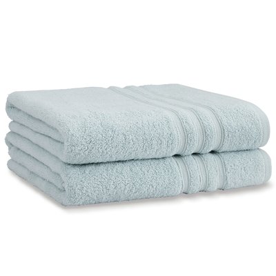 Zero Twist Cotton Bath Sheet Pair CATHERINE LANSFIELD