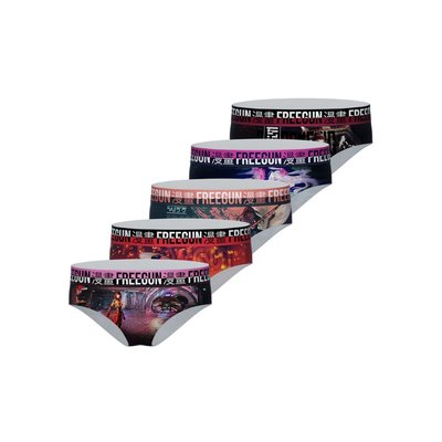 Lot De 5 Culottes Fantaisie FREEGUN