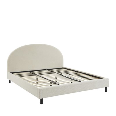 Lit en tissu bouclette 180x200cm - Merle DRAWER
