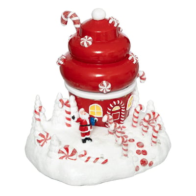 Village lumineux cupcake 7 LED H17,8 cm à mouvement FEERIC LIGHTS & CHRISTMAS