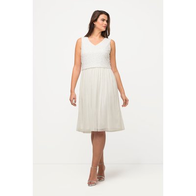 Robe midi à paillettes, sans manches ULLA POPKEN