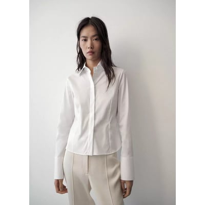 Chemise popeline courte MANGO