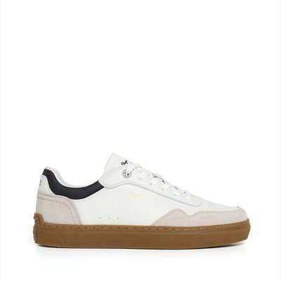 Sneakers En Cuir Avec Détails En Daim PEPE JEANS