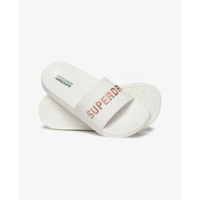 Sandales de piscine à logo véganes SUPERDRY
