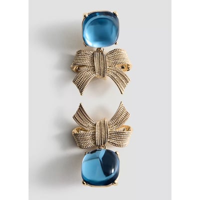 Boucles d’oreilles nœud combinées MANGO