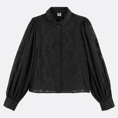 Chemise ample brodée, manches bouffantes LA REDOUTE COLLECTIONS
