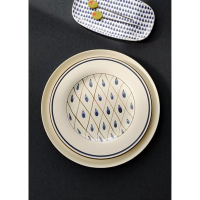 Assiette plate en gouttes décoratives MANGO HOME
