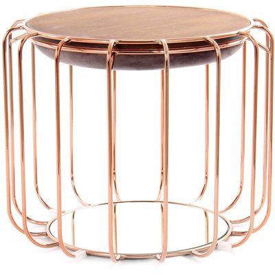 Pouf en métal rond confortable copper ARTE ESPINA