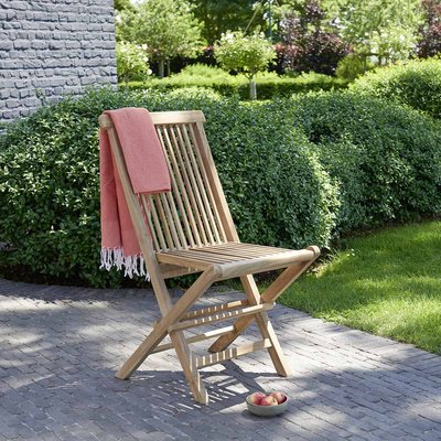 Chaise de jardin en teck massif pliante MIDLAND BERAH GETAH