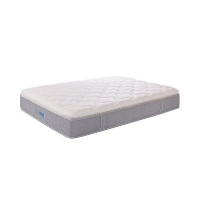 Matelas ressorts ensachés et mémoire de forme 30cm BLEU CALIN