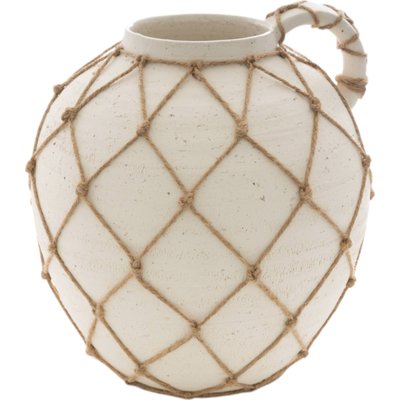 Vase en céramique  avec anse corde style naturel RECOLLECTION