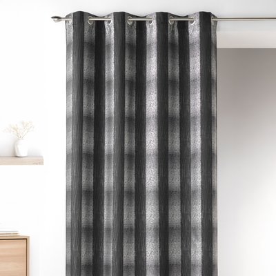 Rideau en Jacquard  - Effet Quadrillé HOME MAISON