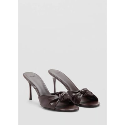 Sandales talon aiguille avec nœud MANGO