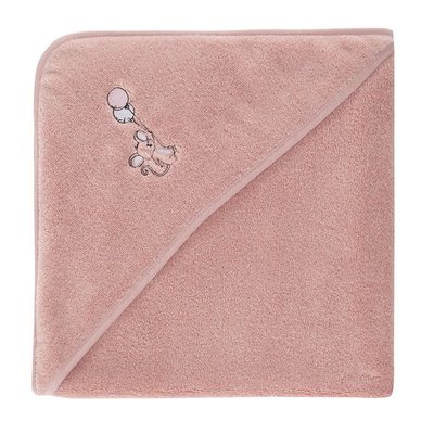 Cape de bain en coton peigné Zéro Twist BABY SOFT SOURIS SKY SENSEI MAISON