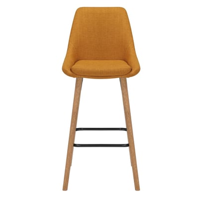 Chaise snack en tissu  pied chêne ZAGO