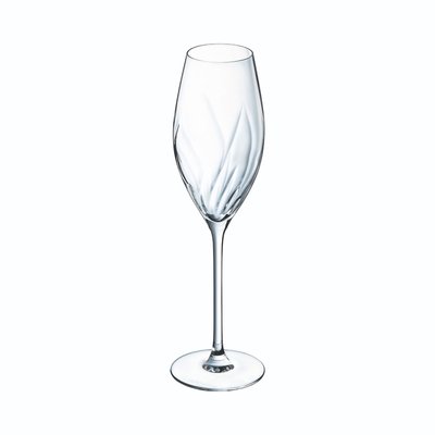 Lot de 4 flûtes 24 cl Swirly - Cristal d'Arques CRISTAL D ARQUES
