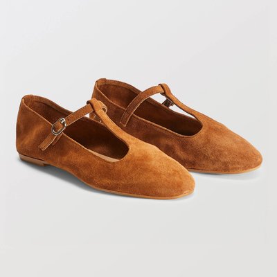 Salomés double brides en cuir MONOPRIX