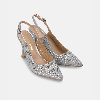 Chaussures à talons aiguilles avec bride ornée de strass ALMA EN PENA