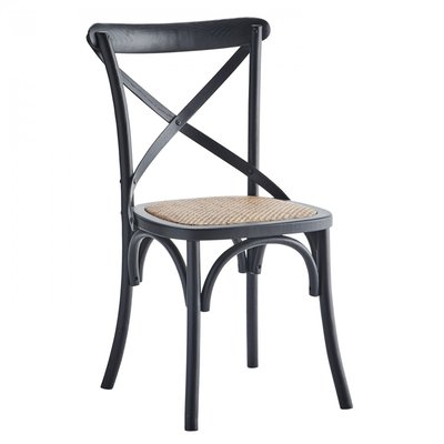 Chaise en bois et rotin MADAM STOLTZ