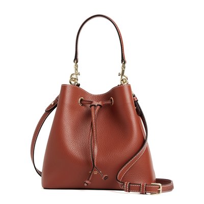 Sac seau en cuir grainé LOUISE LE TANNEUR