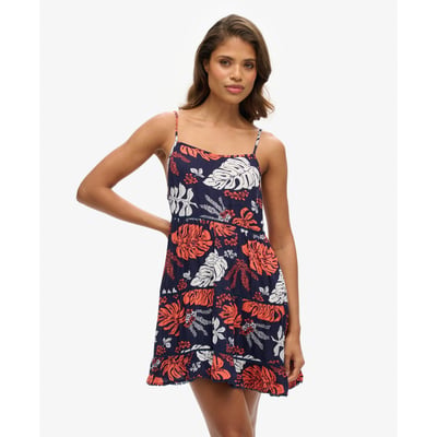 Robe courte caraco de plage SUPERDRY