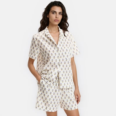 Pyjashort imprimé en coton LA REDOUTE COLLECTIONS
