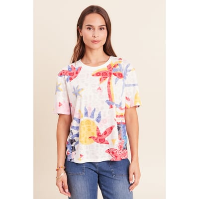 T-shirt ample col rond manches courtes BREAL