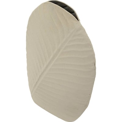 Vase haut en fer relief feuille MODERN RECOLLECTION