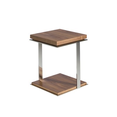 Table d'angle de noyer et acier ANGEL CERDA
