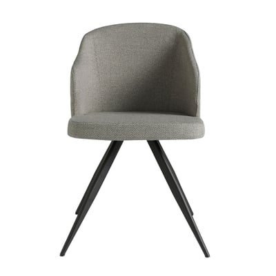Chaise en tissu gris ANGEL CERDA