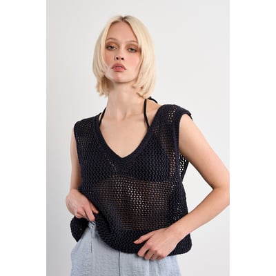 Pull en maille sans manches LILI SIDONIO