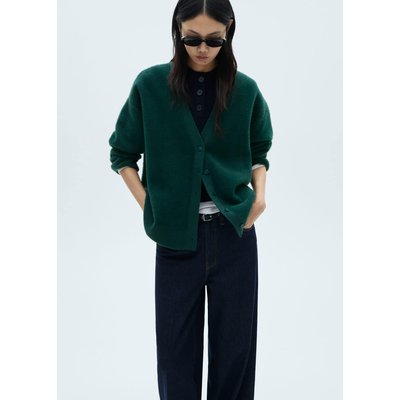 Cardigan maille imitation fourrure MANGO