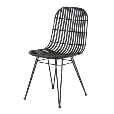 Chaise rotin  et métal Melody ZAGO