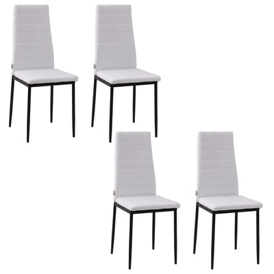 Chaise de salle à manger Lin (100% polyester) HOMCOM