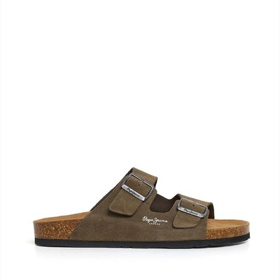 Sandales À Double Boucle En Daim PEPE JEANS