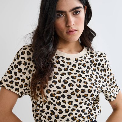 T-shirt manches courtes imprimé en coton BIO MONOPRIX