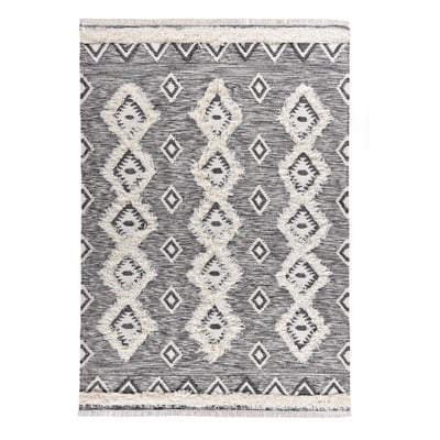 Tapis salon Mora style bohème, tissé main THEKO