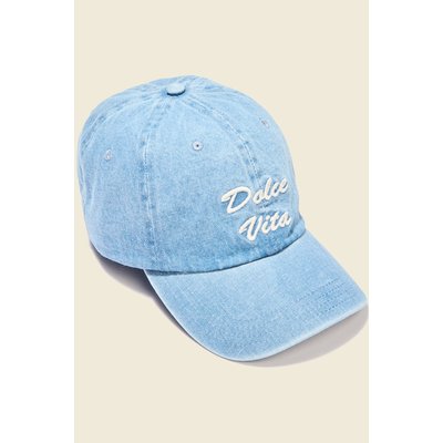 Casquette brodée en jean BONOBO