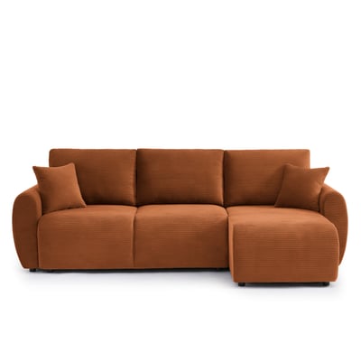 Canapé d'angle convertible velours  DANILO BAÏTA