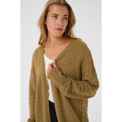 Gilet Long Marron Et Orange Marque A.C.B – Taille 3, Neuf Avec Étiquettes, Étiqueté à 49€