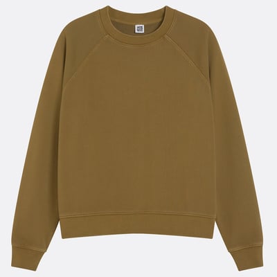 Sweat col rond, en coton, effet délavé LA REDOUTE COLLECTIONS