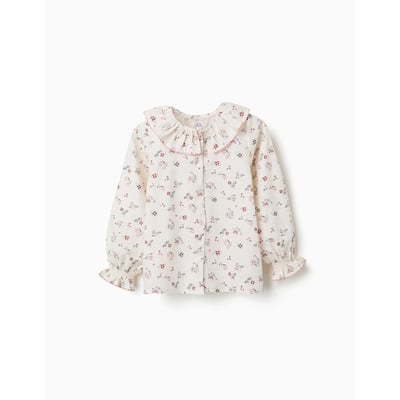 Blouse en coton à manches longues et motif fleuri ZIPPY