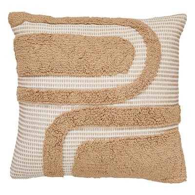 Coussin en coton tufte Poppys Color EDEN
